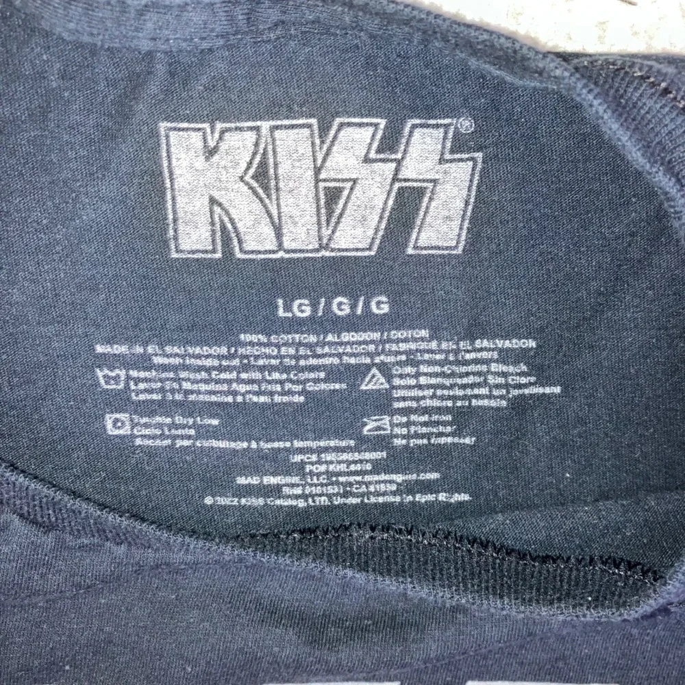 KISS Graphic‎ T-Shirt Men Large Black Band Tee Starchild Demon Spaceman Catman